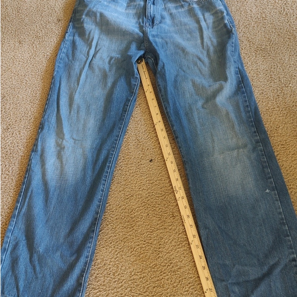 Calvin Klein Jeans Relaxed Straight Mens 38 Blue Excellent Medium Wash Denim